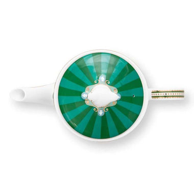 Pip Studio Love Birds Medallion 1.3L Teapot - Emerald Green